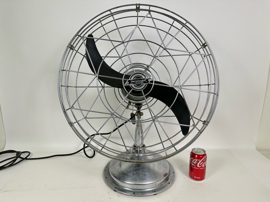 Vintage Fresh'nd-Aire General Electric Motor Fan Model 2000 Working 22W X 26H