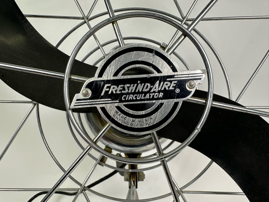 Vintage Fresh'nd-Aire General Electric Motor Fan Model 2000 Working 22W X 26H [Photo 3]