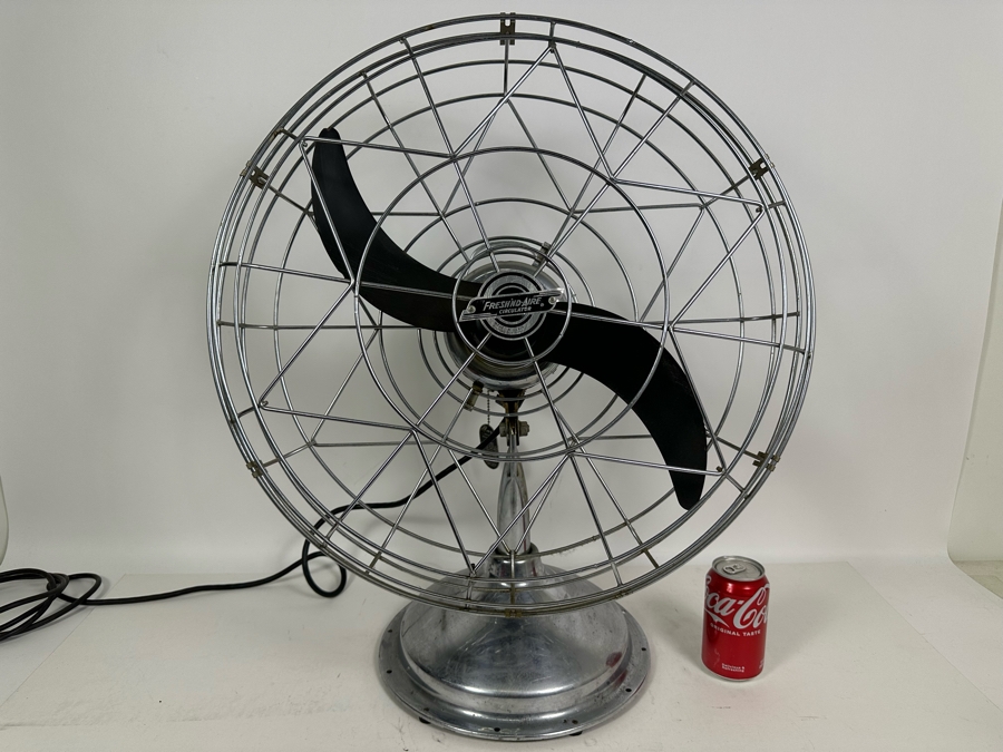 Vintage Fresh'nd-Aire General Electric Motor Fan Model 2000 Working 22W X 26H [Photo 2]