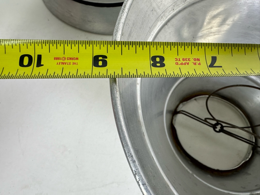 Three Aluminum Art Deco Lamp Shades 9W X 5.5H [Photo 7]