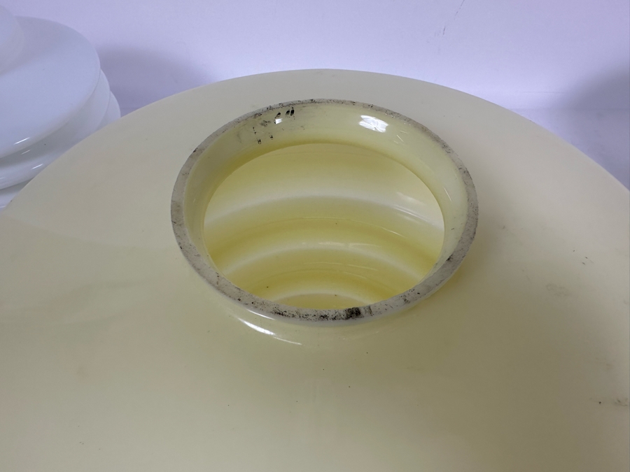 Four Art Deco Glass Light Fixture Shades 7H - 9H [Photo 11]