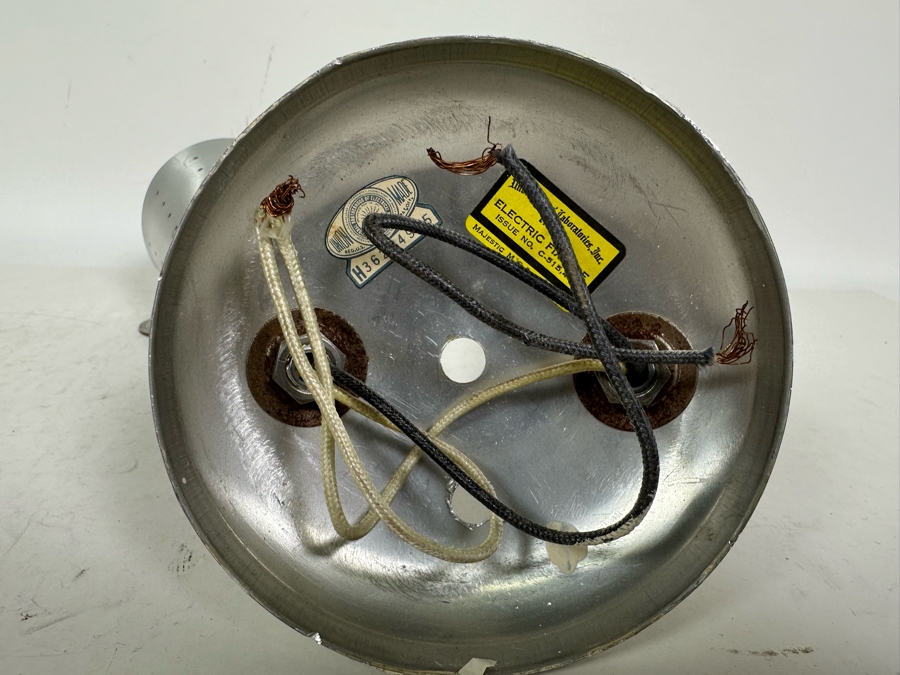 Mid-Century Modern Brushed Aluminum Light Fixture 8H [Photo 5]