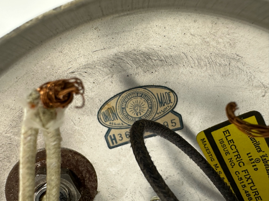 Mid-Century Modern Brushed Aluminum Light Fixture 8H [Photo 6]