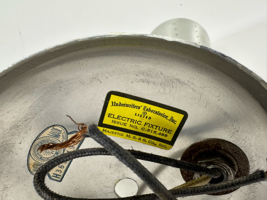 Mid-Century Modern Brushed Aluminum Light Fixture 8H [Photo 7]