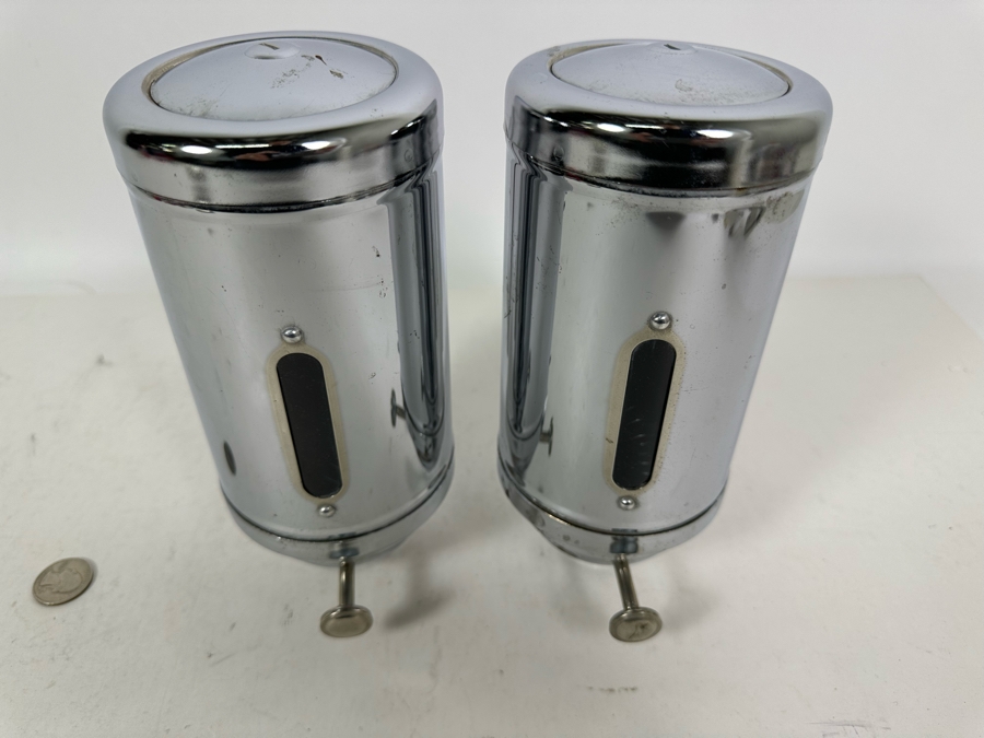 Pair Of Chrome Wall Mounted Dispensers 8H [Photo 5]