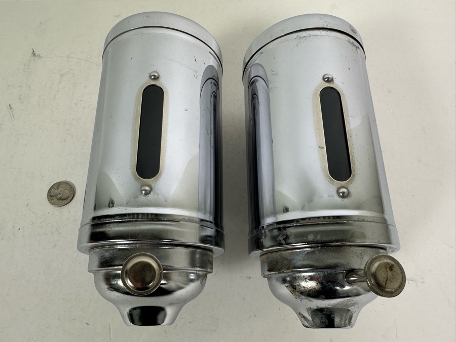 Pair Of Chrome Wall Mounted Dispensers 8H [Photo 2]