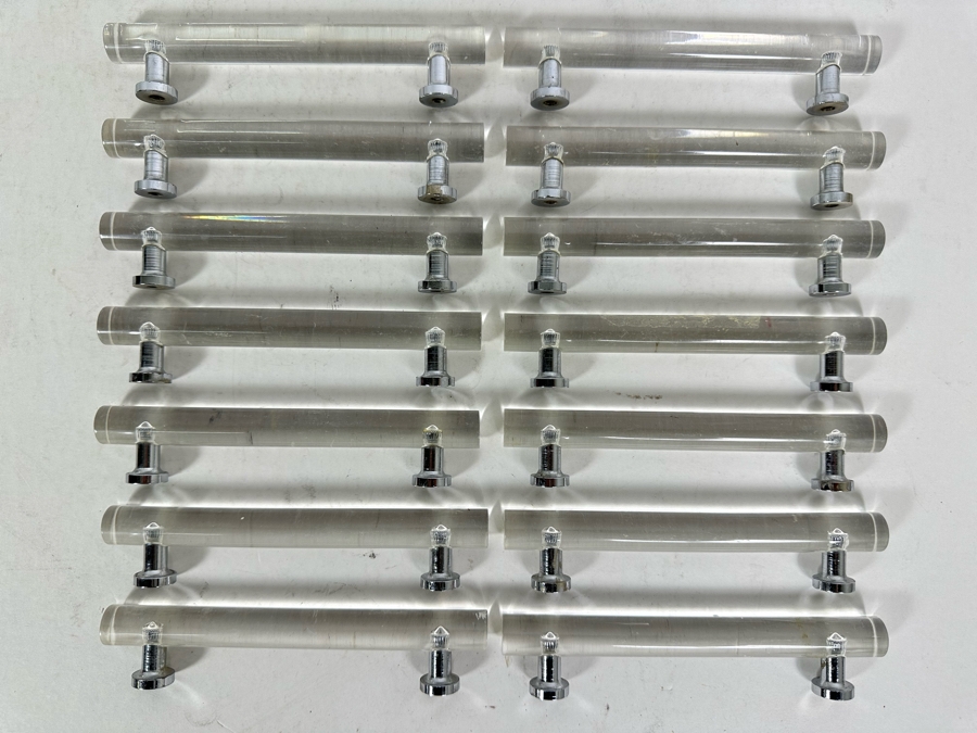 (14) Vintage Lucite Pulls 6 X 1 1/8 [Photo 2]