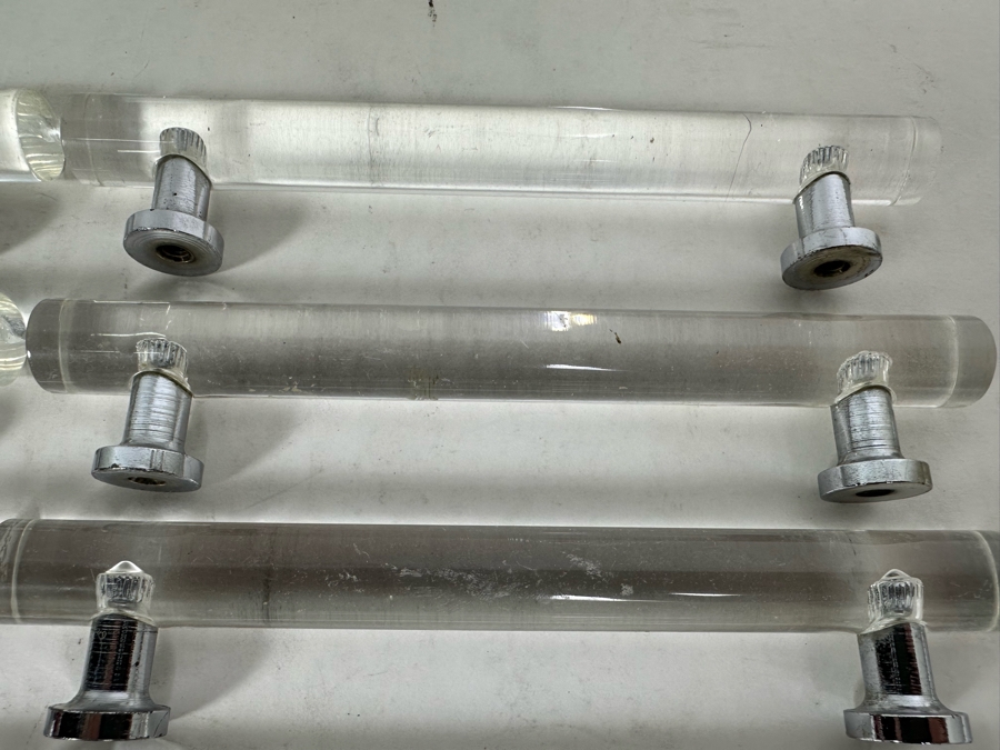 (14) Vintage Lucite Pulls 6 X 1 1/8 [Photo 3]