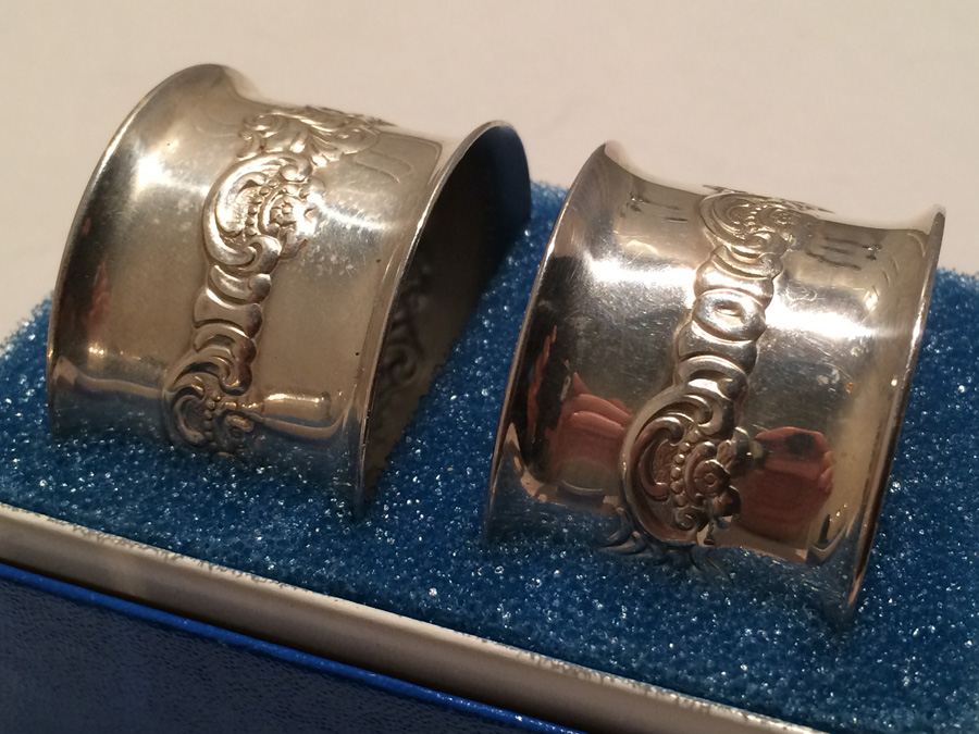 Wallace Silversmiths Silver Napkin Rings [Photo 4]