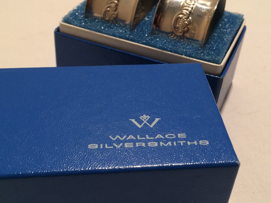 Wallace Silversmiths Silver Napkin Rings [Photo 3]