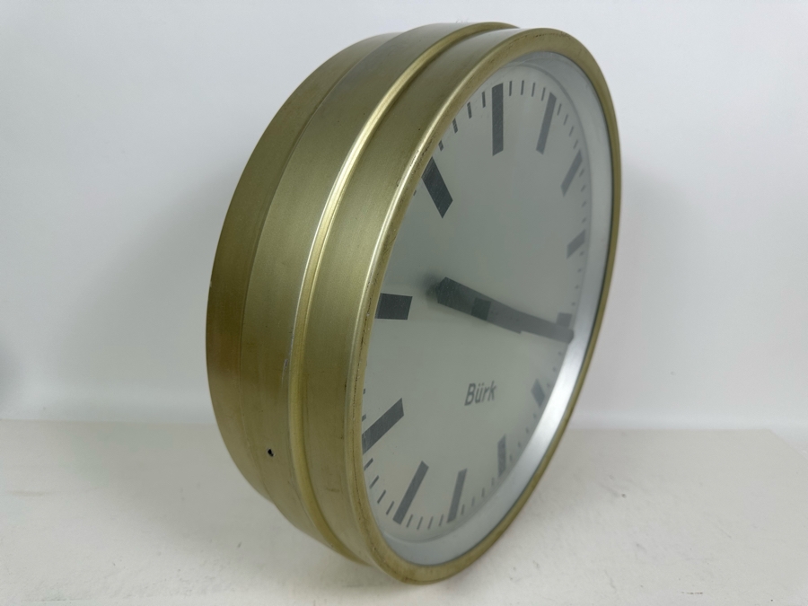 Large Double-Sided Industrial German Burk Station Clock Untested 18R [Photo 5]