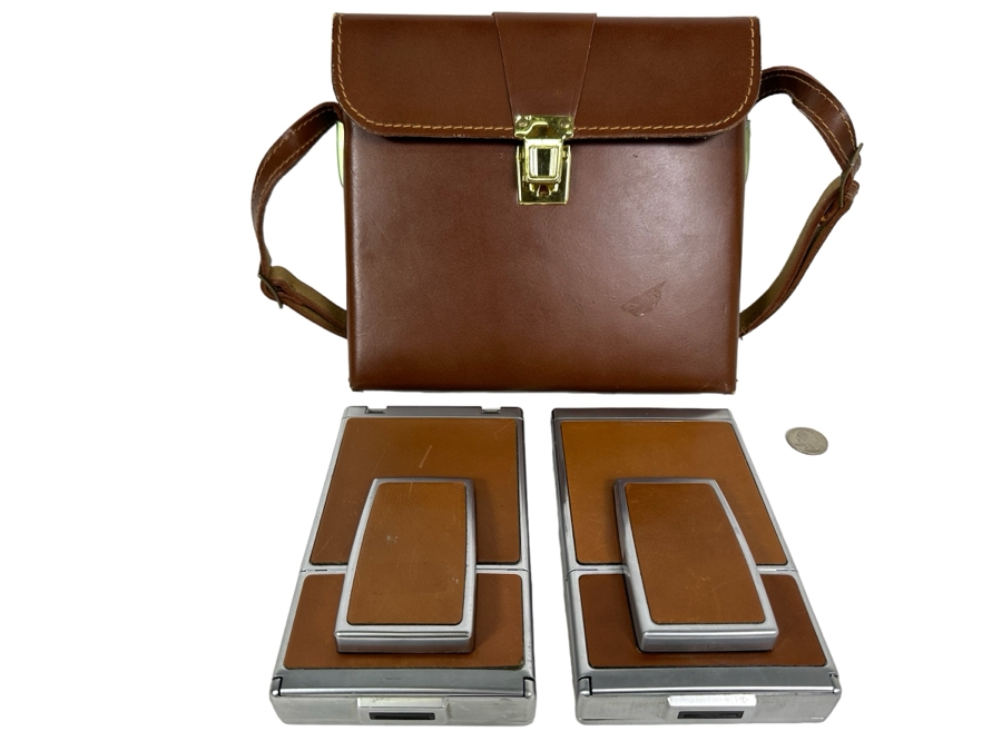Pair Of Polaroid Instant Cameras With Camera Case [Photo 1]
