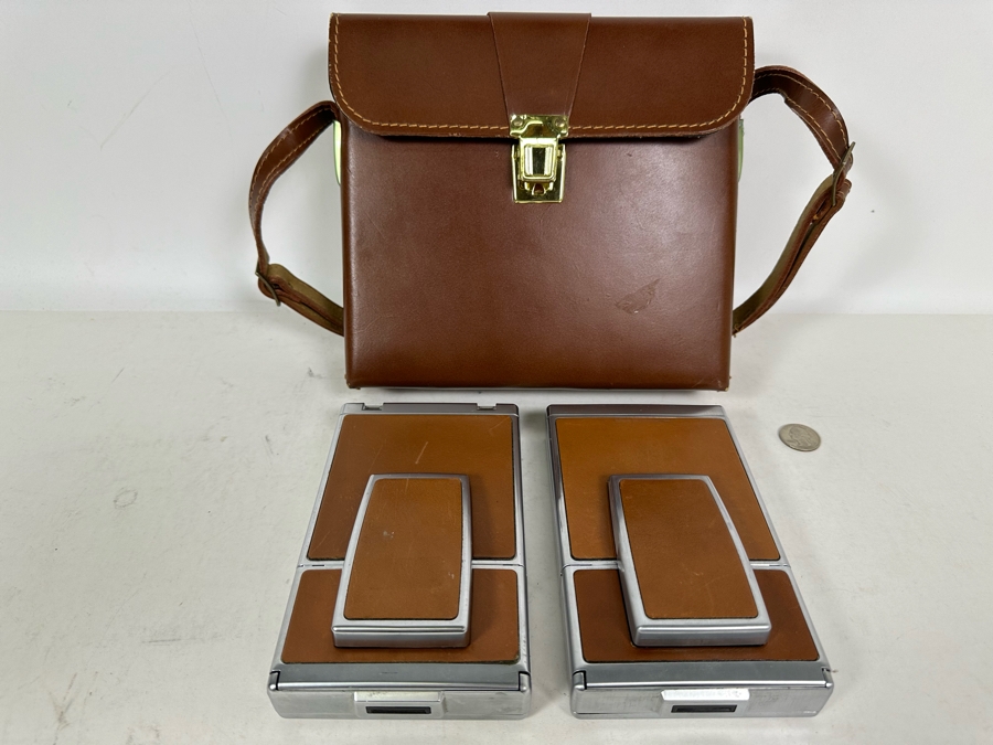 Pair Of Polaroid Instant Cameras With Camera Case [Photo 2]