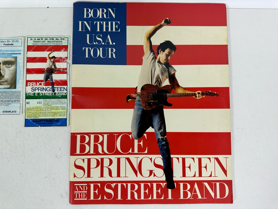 1985 Bruce Springsteen & The E Street Band Concert Program & Frankfurt ...