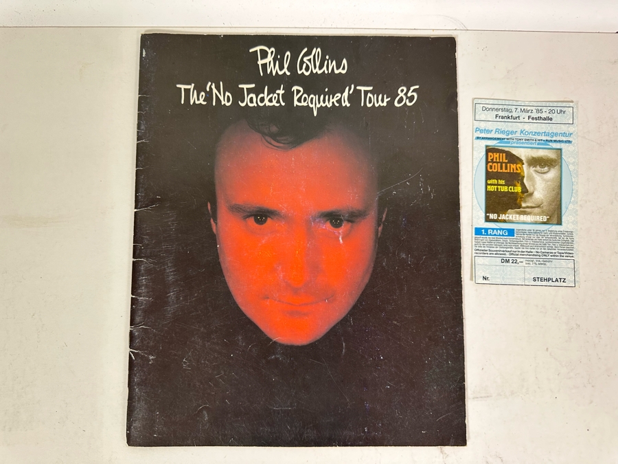 1985 Bruce Springsteen & The E Street Band Concert Program & Frankfurt, Germany Conert Ticket And Phil Collins The 'No Jacket Required' Tour 85 Concert Program And Frankfurt, Germany Concert Ticket [Photo 10]