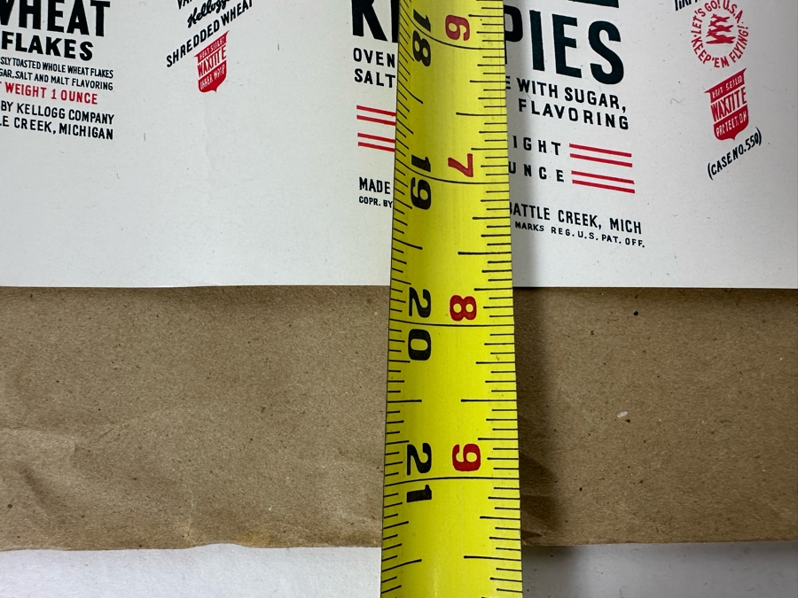 Vintage 1940s Kellogg's Cereal Armed Forces Poster 31 X 20 [Photo 14]