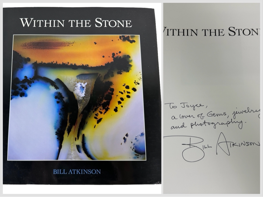 Signed First Edition Hardcover Book Within The Stone - Photography By Bill Atkinson Signed By Bill Atkinson