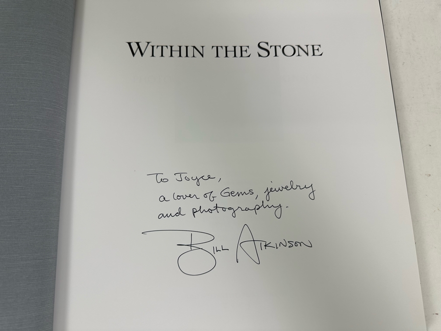Signed First Edition Hardcover Book Within The Stone - Photography By Bill Atkinson Signed By Bill Atkinson [Photo 4]