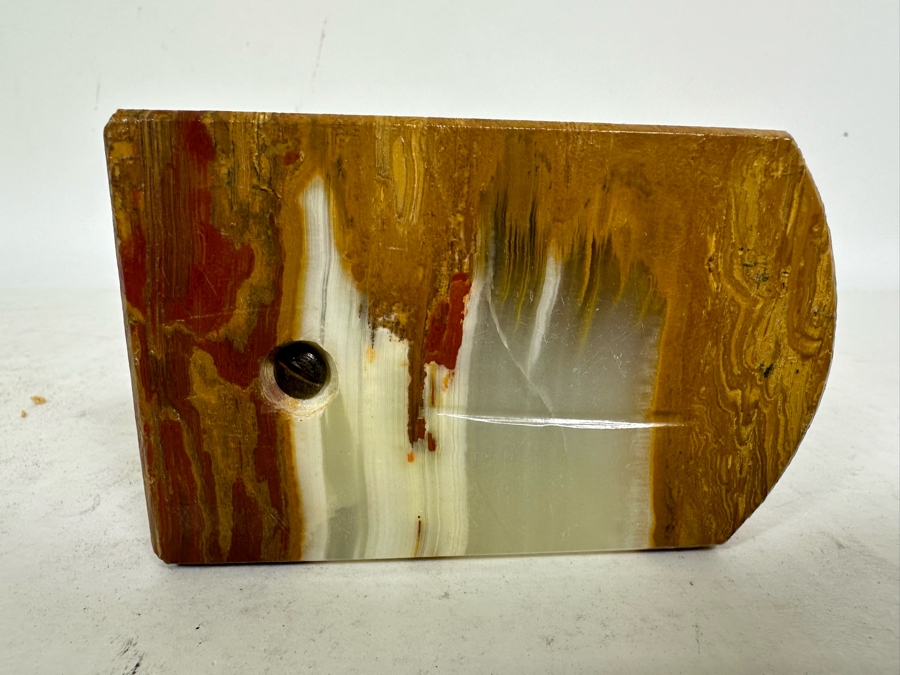 Vintage Onyx Horse Head Bookend Sculpture 8.25H [Photo 6]