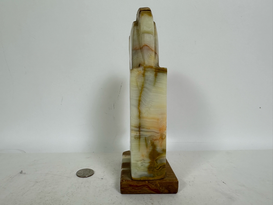 Vintage Onyx Horse Head Bookend Sculpture 8.25H [Photo 5]