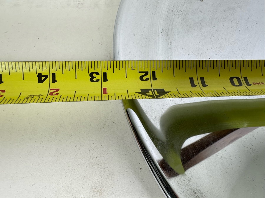 Vintage Mid-Century Serving Tray / Platter With Wooden Handle 12.5W X 6.5H [Photo 4]