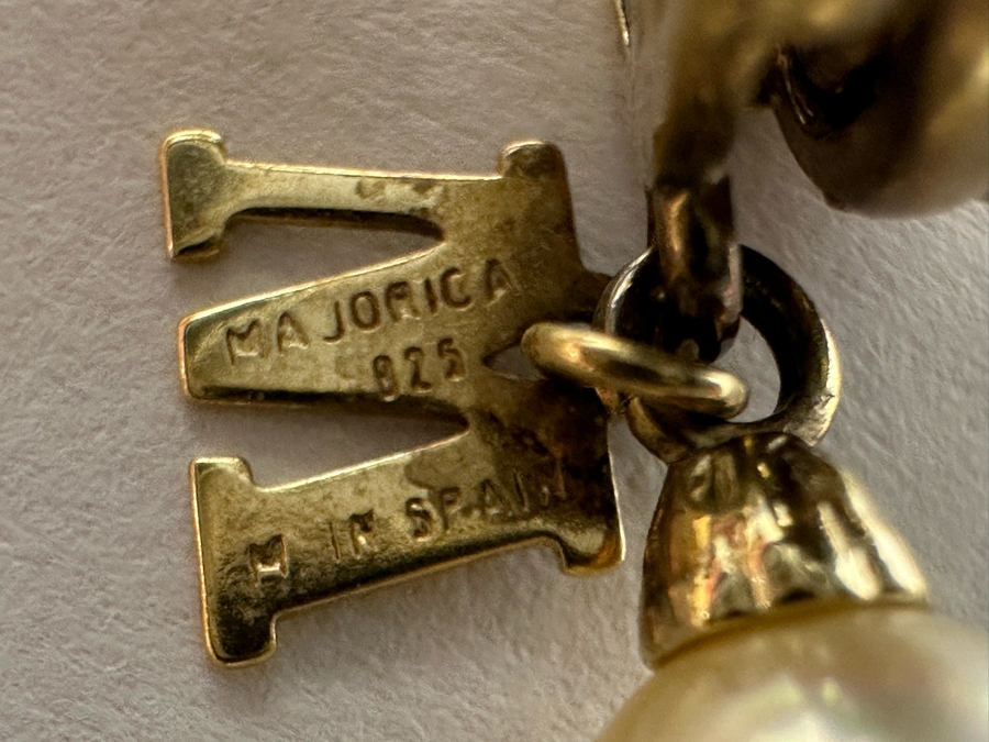 Majorica Faux Pearl 16' Necklace With Sterling Silver Clasp [Photo 8]