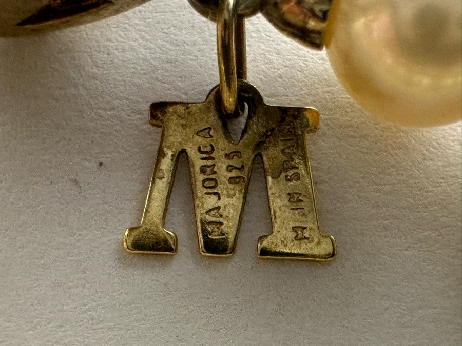 Majorica Faux Pearl 16' Necklace With Sterling Silver Clasp [Photo 6]