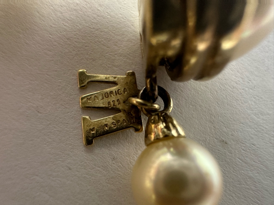 Majorica Faux Pearl 16' Necklace With Sterling Silver Clasp [Photo 7]