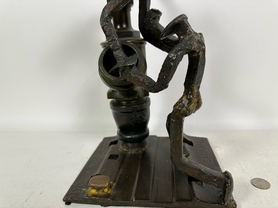 Raymond C. Carrington California Scrap Iron Railroad Sculpture Dated 1973 And Signed By Artist Fruit Growers Supply (FGS) Sunkist Corp 9W X 8D X 15H Estimate $1,000-$10,000 [Photo 10]