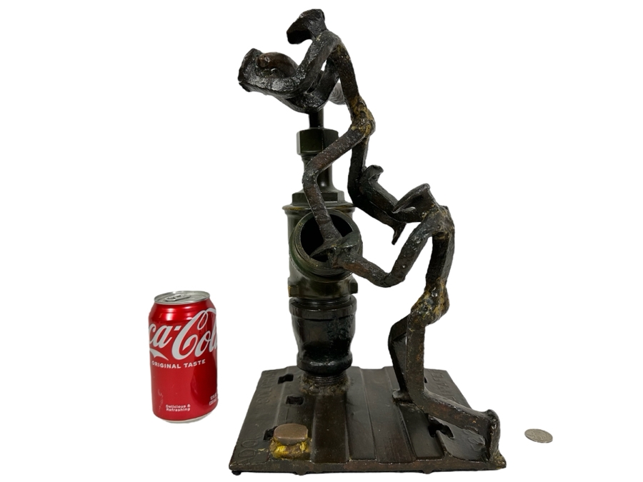 Raymond C. Carrington California Scrap Iron Railroad Sculpture Dated 1973 And Signed By Artist Fruit Growers Supply (FGS) Sunkist Corp 9W X 8D X 15H Estimate $1,000-$10,000 [Photo 2]