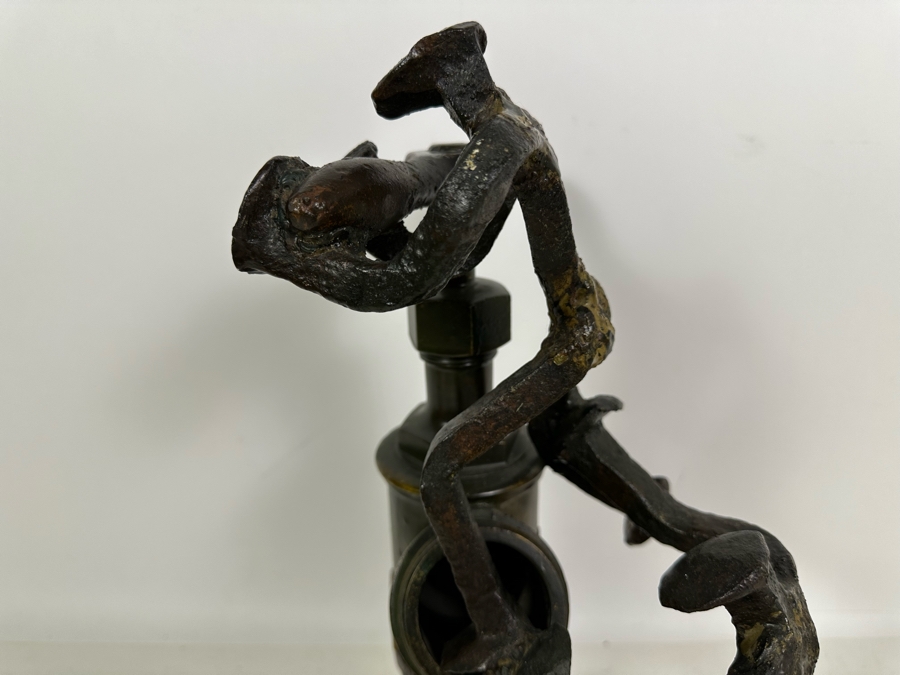 Raymond C. Carrington California Scrap Iron Railroad Sculpture Dated 1973 And Signed By Artist Fruit Growers Supply (FGS) Sunkist Corp 9W X 8D X 15H Estimate $1,000-$10,000 [Photo 9]