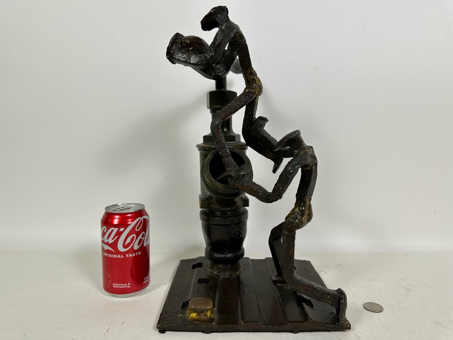 Raymond C. Carrington California Scrap Iron Railroad Sculpture Dated 1973 And Signed By Artist Fruit Growers Supply (FGS) Sunkist Corp 9W X 8D X 15H Estimate $1,000-$10,000 [Photo 7]