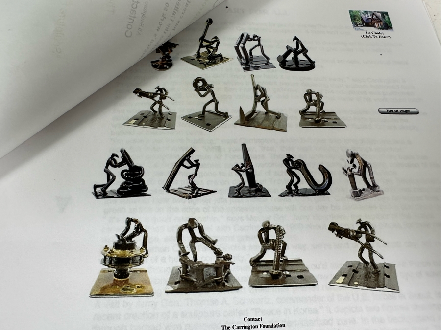 Raymond C. Carrington California Scrap Iron Railroad Sculpture Dated 1973 And Signed By Artist Fruit Growers Supply (FGS) Sunkist Corp 9W X 8D X 15H Estimate $1,000-$10,000 [Photo 24]