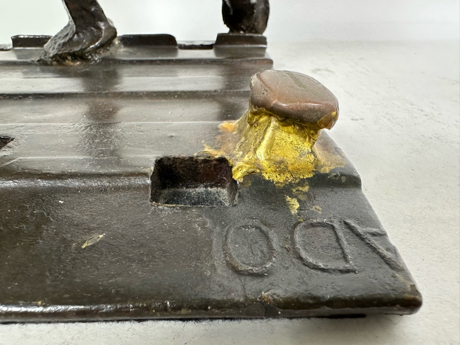 Raymond C. Carrington California Scrap Iron Railroad Sculpture Dated 1973 And Signed By Artist Fruit Growers Supply (FGS) Sunkist Corp 9W X 8D X 15H Estimate $1,000-$10,000 [Photo 14]