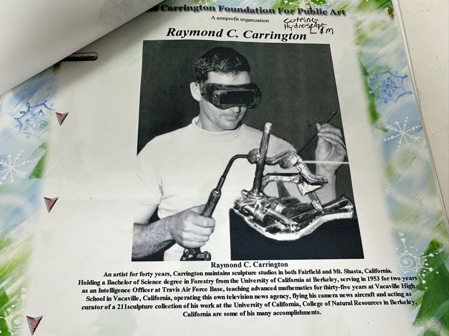 Raymond C. Carrington California Scrap Iron Railroad Sculpture Dated 1973 And Signed By Artist Fruit Growers Supply (FGS) Sunkist Corp 9W X 8D X 15H Estimate $1,000-$10,000 [Photo 27]