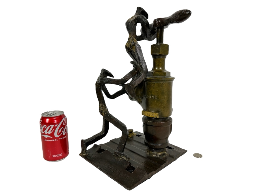 Raymond C. Carrington California Scrap Iron Railroad Sculpture Dated 1973 And Signed By Artist Fruit Growers Supply (FGS) Sunkist Corp 9W X 8D X 15H Estimate $1,000-$10,000