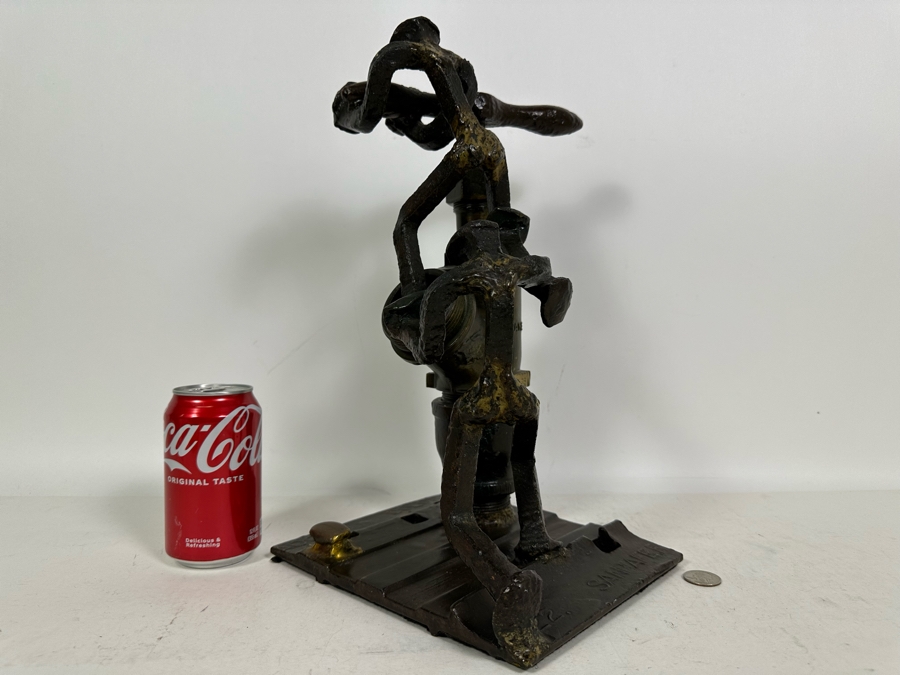 Raymond C. Carrington California Scrap Iron Railroad Sculpture Dated 1973 And Signed By Artist Fruit Growers Supply (FGS) Sunkist Corp 9W X 8D X 15H Estimate $1,000-$10,000 [Photo 5]