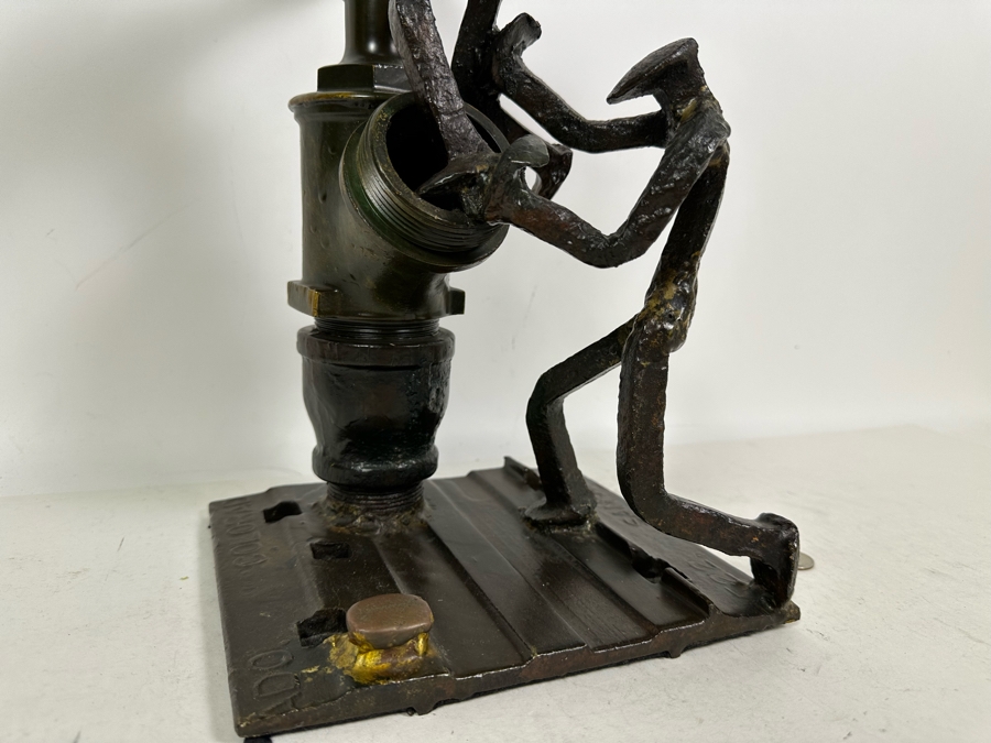 Raymond C. Carrington California Scrap Iron Railroad Sculpture Dated 1973 And Signed By Artist Fruit Growers Supply (FGS) Sunkist Corp 9W X 8D X 15H Estimate $1,000-$10,000 [Photo 11]