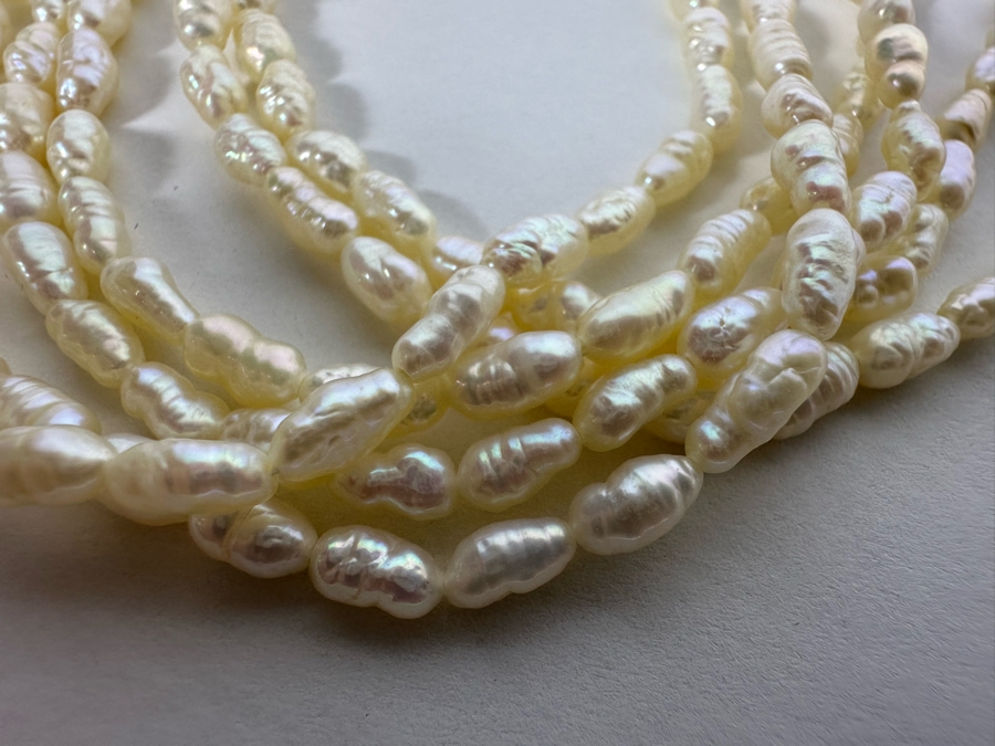 Multi-Strand Pearl 16' Necklace With Silver Clasp [Photo 9]