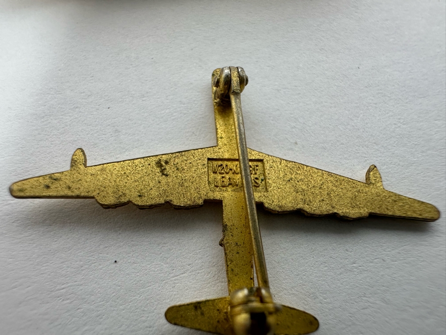 Vintage Gold-Filled General Dynamics 30 Year Employee Pin / Pendant, Gold-Filled General Dynamics 15 Year Employee Tie Clip And Gold-Filled Aerospace Pin [Photo 7]