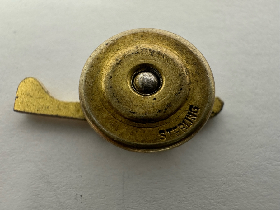 Vintage Sterling Silver Airplane Pin Screwback 2.8g [Photo 4]