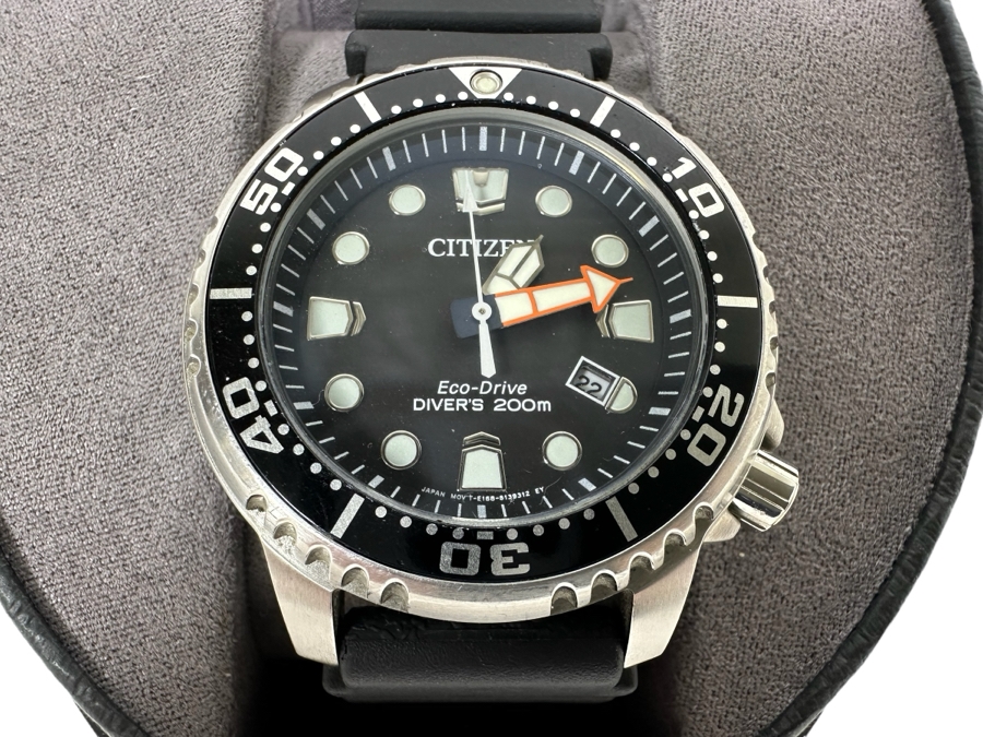 Citizen Diver's 200M Watch GN-4-S In Original Box Mint Condition Eco-Drive