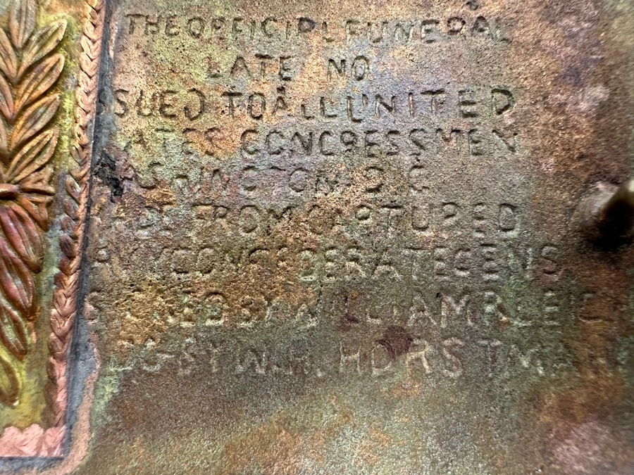 Vintage Abraham Lincoln Brass Belt Buckle Circa 1930s 'In Memory Of Our Dear President' [Photo 8]