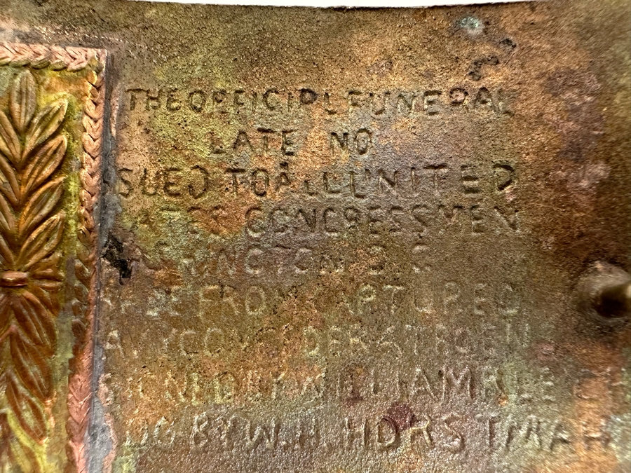 Vintage Abraham Lincoln Brass Belt Buckle Circa 1930s 'In Memory Of Our Dear President' [Photo 7]