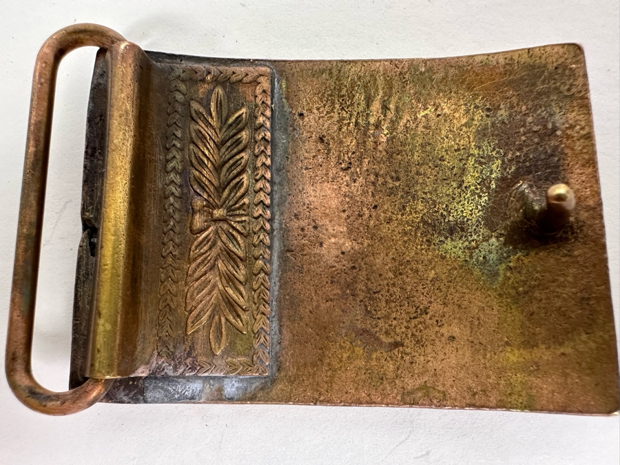 Vintage Brass Military Belt Buckle [Photo 3]