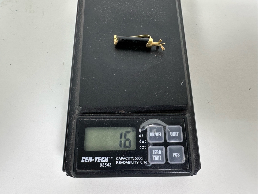 14K Gold Golf Bag With Golf Clubs Stone Pendant 1.6g [Photo 6]