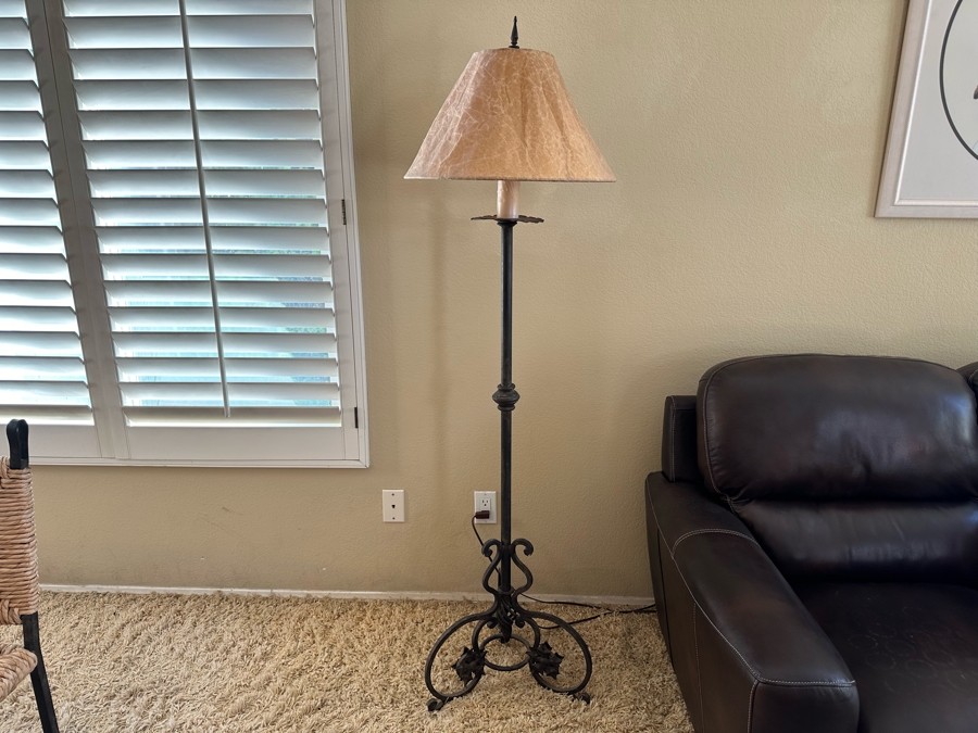 Wrought Iron Floor Lamp 68H [Photo 2]