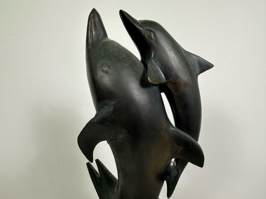 Decorative Metal Dolphin Sculpture 23H [Photo 4]