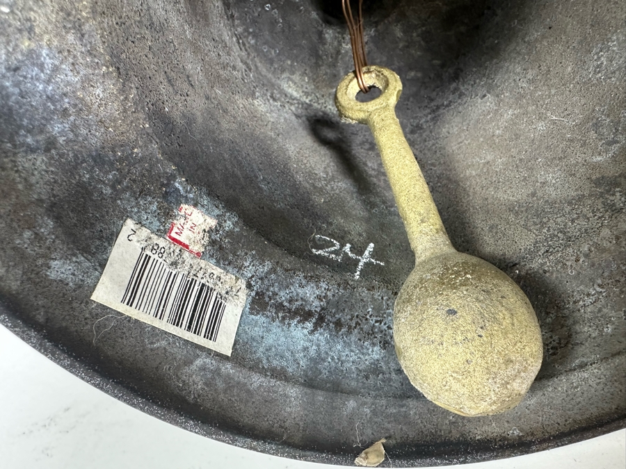 Large Decorative Captain's Bell With Wooden Handle Working Made In India 15.5H [Photo 5]
