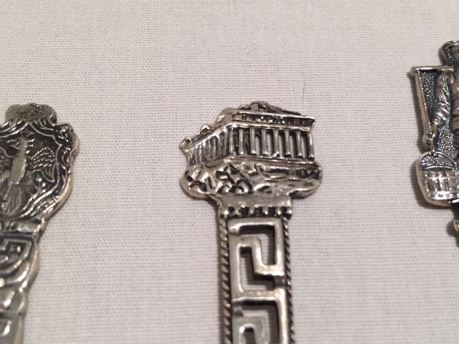Lot of 7 Silver Vintage Souvenir Spoons [Photo 10]
